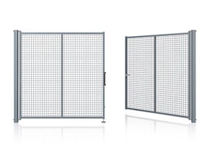 Wisniowski Zweiflügelige Industrietore Garden 3000x1500mm Füllung Gittermatte - Bild 1 von 1