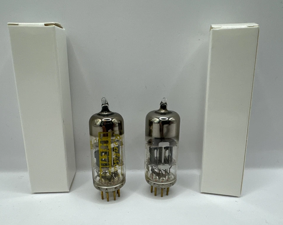 Par de prendedores dorados realistas 6CF6 reemplaza 6CB6 / 6AW6 / 6DC6 / 6DE6 / 6DK6 / 6HQ6 Foto 1 de 4