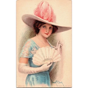 LILLIAN - Original Antique ca 1910 Artist Signed Postcard - FRANK DESCH - Picture 1 of 2