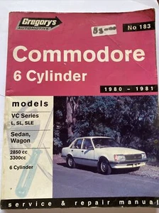 Gregory No 183 Commodore VC Series Car Manual 1980-1981 Hardcover - Bild 1 von 11