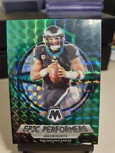 JALEN HURTS 2023 Mosaic Epic Performers Green Mosaic Prizm SP Eagles Color Match - Picture 1 of 2