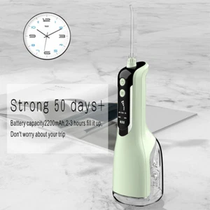Dental Oral Teeth Travel Cordless Water Flosser Irrigator Cleaner Floss Pick - Picture 1 of 17