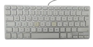 Apple Tastatur – USB – Deutsch QWERTZ – Modell A1242 - Weiß - Bild 1 von 5