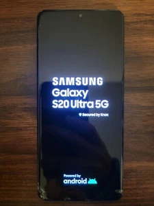 UNLOCKED SAMSUNG GALAXY 20 Ultra 5G Cracked Screen Still Functional w/ Otterbox! - Picture 1 of 11
