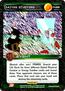 DBZ Dragon Ball Z TCG Panini Movie Collection R126 Saiyan Studying Foil - Foto 1 di 1
