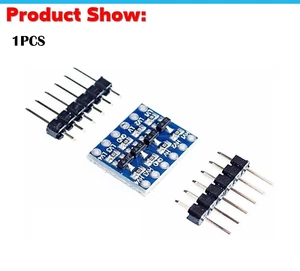 1PZ Cambio di livello logico bidirezionale 4 canali da 3,3V a 5V UART IIC SPI 1 filo - Foto 1 di 3