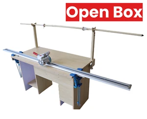 Open Box! 220V Fabric Cutting Machine Fabric End Cutter 86"Rack Digital Counter - Picture 1 of 22