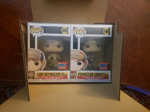 *OFFICIAL NYCC 2020 STICKER* FUNKO POP! STAR WARS LUKE & LEIA JEDI TRAINING - Picture 1 of 2