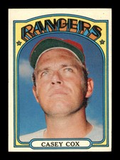 1972 Topps Casey Cox #231 Set Break Texas Rangers