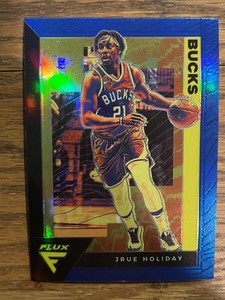 Jrue Holiday 2020-21 Panini Flux Basketball Blue Prizm Bucks #101