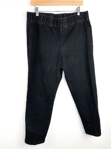 Jeanshose zum Überziehen mit weicher Umrandung schwarz dehnbarer elastischer Bund - Bild 1 von 7