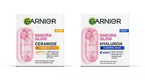 Garnier Natural Skin Sakura White Pinkish Glow Day/Night Cream Radiant 50ML - Picture 1 of 13
