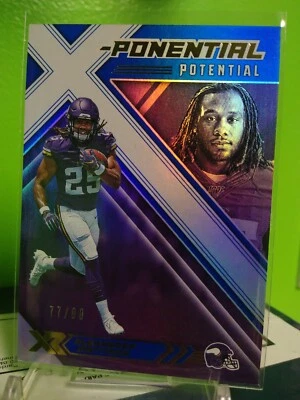 2019 Panini XR Alexander Mattison X-Ponential Potential Parallel #d 77/99 - Image 1 of 2