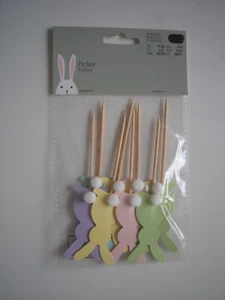8 x Picker Ostern - Geburtstag - Topper - Kaninchen - NEU & OVP - Bild 1 von 2