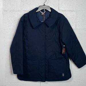 Bass Outdoor Women's Quilted Long-Sleeve Jacket - navy small - Picture 1 of 10