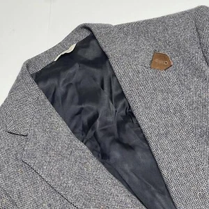 Orvis USA Action Back Fleck Tweed Elbow Patch Mens Shooting Jacket 42L 42 L A6 - Picture 1 of 8