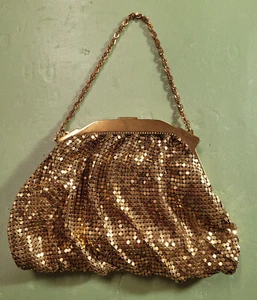Vintage Whiting & Davis Damen Handtasche Metallgewebe Made in USA 1950/1960 Ära - Bild 1 von 8