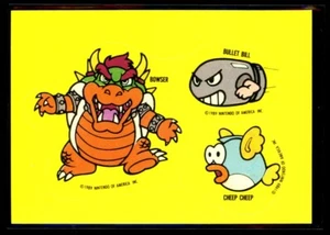 BOWSER BULLET BILL CHEEP CHEEP 1989 Topps Nintendo Sticker #23 NM C3 - Picture 1 of 2