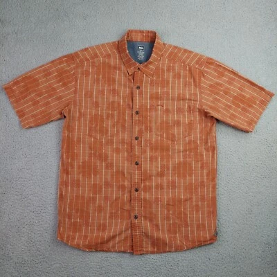 REI Hiking Outdoor Floral Button Up Short Sleeve Shirt Mens Size Medium Hawaiian - Image 1 of 4