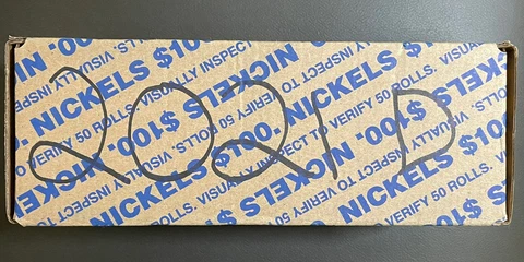 2021 D JEFFERSON NICKEL BANK BOX SEALED 50 ROLLS UNCIRCULATED $100 FACE VALUE Cover
