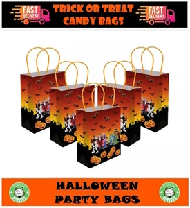 Halloween Trick or Treat Papier Geschenktüten - Weihnachten Neuheit Tisch Geschenktüte - Bild 1 von 3