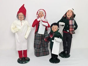Byers Choice Lot 90er Dagobert Joyeux Noel Plaid Familie Weihnachtslieder LESEN - Bild 1 von 13