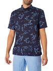Superdry Men's Short Sleeved Beach Shirt, Blue