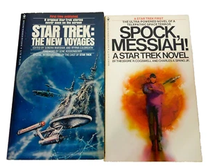 Star Trek Vintage 1976 Book LOT 2: Spock Messiah / Star Trek New Voyages 1st Ed - Picture 1 of 3