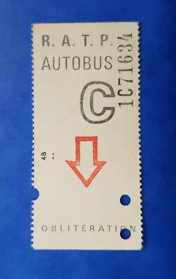 TICKET  RATP Métro / Bus / Rer / T - section Urbaine U - 1991 - PARIS - TBE   - Photo 1/2