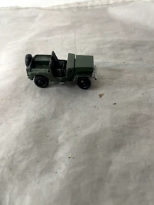 1974 Tomica Mitsubishi Jeep #25 Army Olive Green 1/56 - Picture 1 of 4