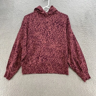 Sudadera con Capucha Athleta Para Mujer XS Balance Leopardo Gimnasio Transpirable Rosa Suéter Bolsillo Foto 1 de 4