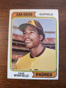 VINTAGE ORIGINAL 1974 Topps Dave Winfield #456 Rookie RC SAN DIEGO PADRES MLB 