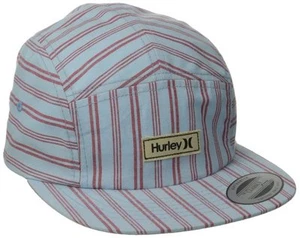~NEW~ MENS HURLEY wharf CLASSIC HAT CAP LIGHT BLUE STRIPED - Picture 1 of 1