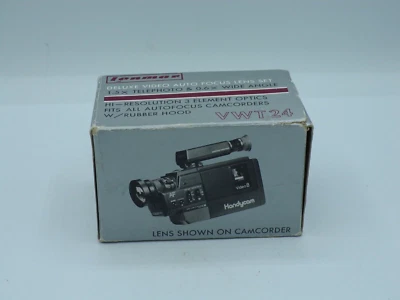 Lenmar VWT 24 Deluxe Video Auto Focus Lens Set 1.5 x Telephoto & 0.6x Angle Wide - Image 1 of 4