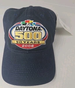 2008 50 Years Daytona 500 Blue Adjustable Cap Hat NASCAR New with tag - Picture 1 of 7