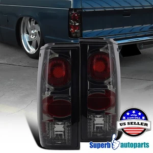 Fits 1982-1993 S10 / 1983-1990 GMC S15 Sonoma Replacement Tail Lights Smoke - Picture 1 of 13