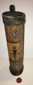 Australia Palo de Lluvia Bambú Percusión Tribal Pintado a Mano Instrumento Aborigen - Imagen 1 de 3