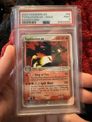 2003 POKEMON EX SANDSTORM #99 TYPHLOSION EX-HOLO PSA 9 - Image 1 of 2