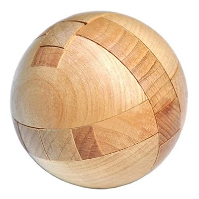 Wooden Sphere Puzzle Brain Teaser Toy for Kids and Adults Difficulty Level Hard - Image 1 of 4