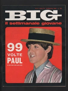 BIG 3/1967 McCARTNEY ROKES CHER HALLYDAY THE WHO CORVI 007 BOND POSTER PAVONE - Imagen 1 de 13