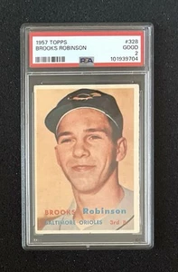 1957 Topps - #328 Brooks Robinson - PSA 2 - Picture 1 of 2