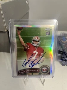 2011 Topps Chrome Colin Kaepernick Rookie Refractor Autograph /99 49ers RC #25 - Picture 1 of 2