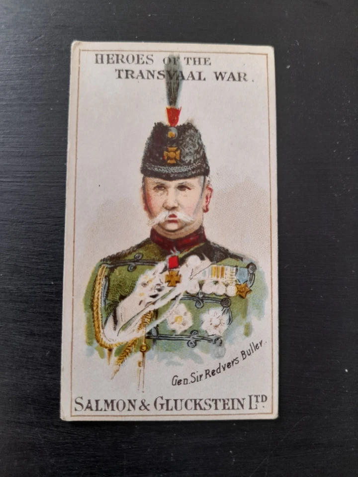 SALMON & GLUCKSTEIN HEROES OF TRANSVAAL WAR GEN SIR REVERS BULLER CIGARETTE CARD - Image 1 of 4