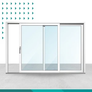 Drutex IGLO HS Hebeschiebe-Tür nach rechts schiebbar (HS+Fest) alle Größen, weiß - Bild 1 von 2