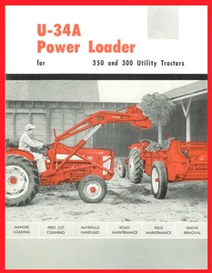 U-34A Power Front End Loader Dealer Brochure IH International 300 350 Utility - Picture 1 of 10