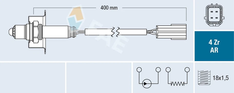 75643 FAE Oxygen Sensor for NISSAN - Image 1 of 1