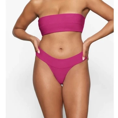 Parte inferior de bikini Skims nueva con etiquetas para mujer talla 4X Cheeky Magenta Foto 1 de 4