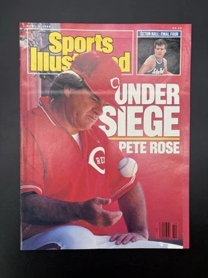 1989 Sports Illustrated April 3 Pete Rose Under Siege Newsstand High Grade Foto 1 de 4