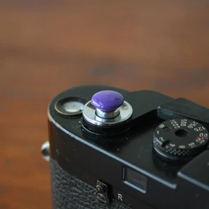 Purple Small Soft Release Button for Leica M3 M6 MP M8 M9 Fuji X100 Nikon Canon - Picture 1 of 3