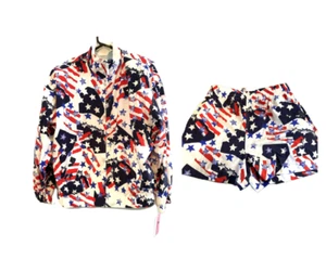Liz Claiborne Sport Womens Large VINTAGE 2 Pc Suit Shorts Jacket RARE NWT - Picture 1 of 12